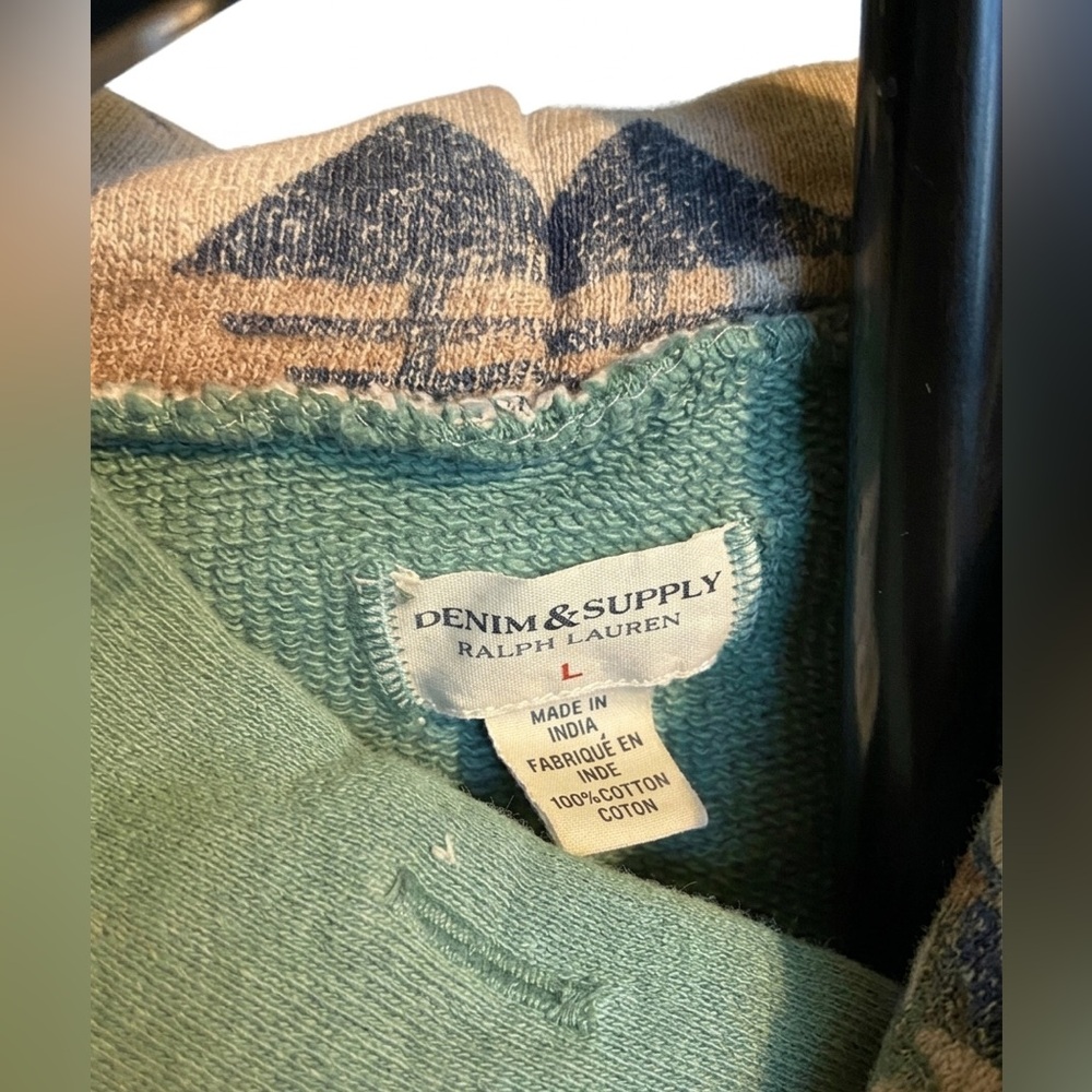Ralph Lauren Denim & Supply "Williamsburg" Rattlesnake Graphic Hoodie - Large - Picture 3 of 4